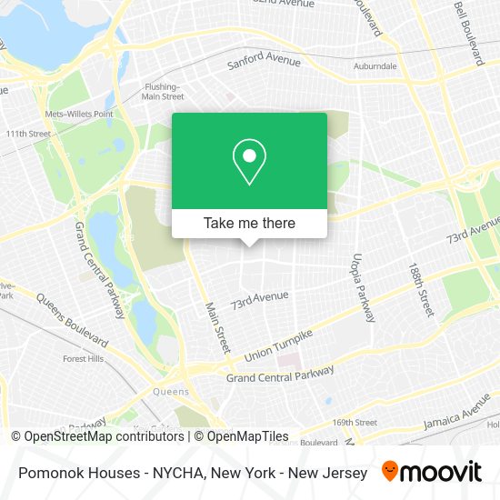 How to get to Pomonok Houses NYCHA in Queens by bus, subway or train?