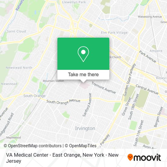 How to get to VA Medical Center East Orange in East Orange, Nj by bus