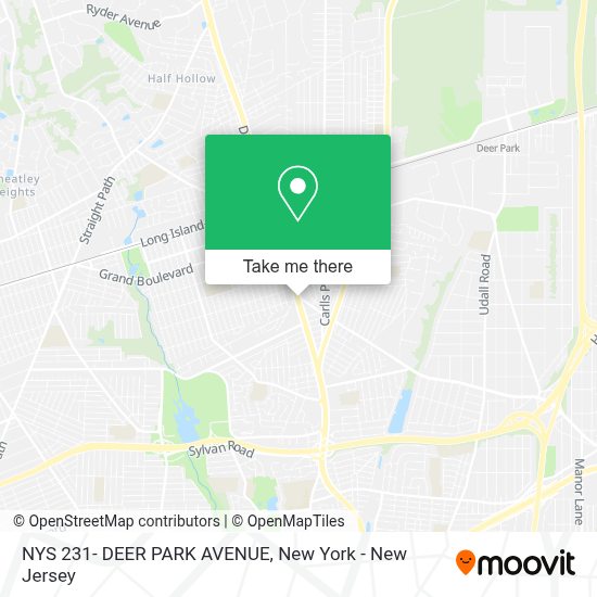 How to get to NYS 231 DEER PARK AVENUE in North Babylon, Ny by bus or