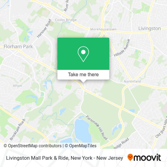 How to get to Livingston Mall Park & Ride in Livingston, Nj by Bus or