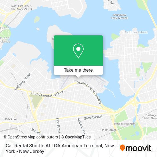¿Cómo llegar a Car Rental Shuttle At LGA American Terminal en Queens en