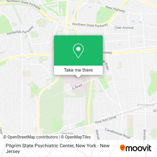 How to get to Pilgrim State Psychiatric Center in Brentwood, Ny by bus