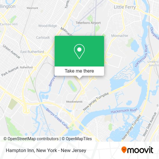 How to get to Hampton Inn in Carlstadt, Nj by bus, train or subway?