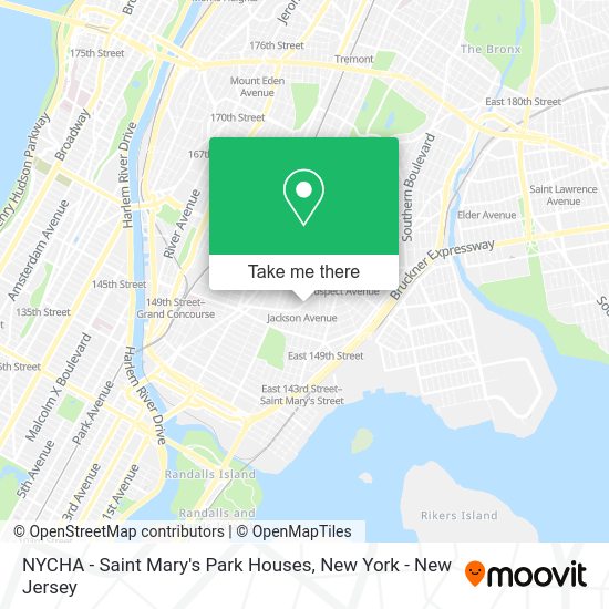 How to get to NYCHA Saint Mary's Park Houses in Bronx by Subway, Bus