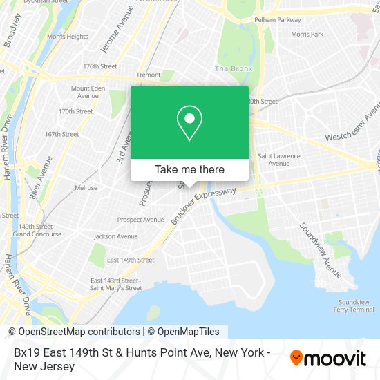 How to get to Bx19 East 149th St & Hunts Point Ave in Bronx by subway, bus or train?