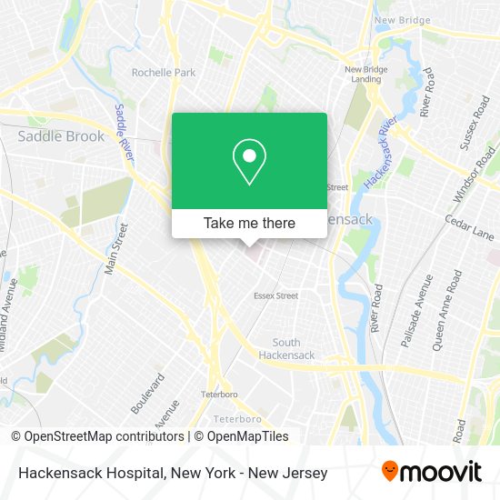 How to get to Hackensack Hospital in Hackensack, Nj by bus, subway or