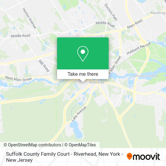 How to get to Suffolk County Family Court Riverhead in Riverside, Ny