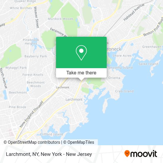 How to get to Larchmont, NY in Larchmont, Ny by Train, Bus or Subway?