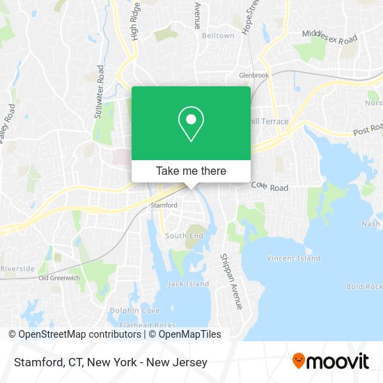How to get to Stamford, CT in Stamford, Ct by train or bus?