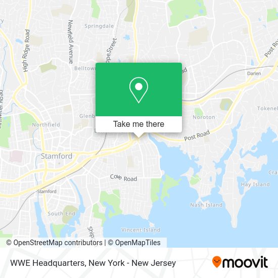 How to get to WWE Headquarters in Stamford, Ct by bus or train?
