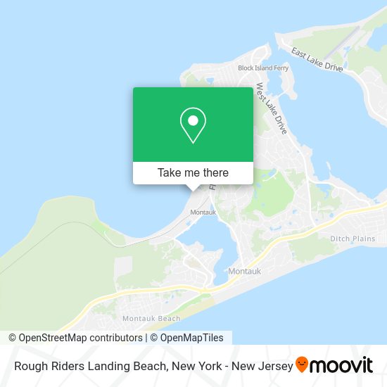 ¿Cómo llegar a Rough Riders Landing Beach en Montauk, Ny en tren