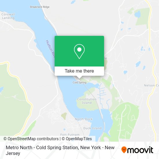 How to get to Metro North Cold Spring Station in Philipstown, Ny by train or bus?