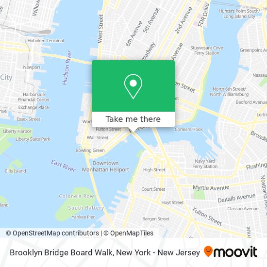 ¿Cómo llegar a Brooklyn Bridge Board Walk en Manhattan en Metro