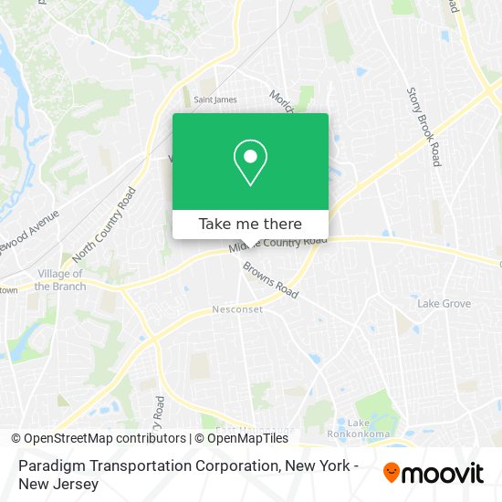 ¿Cómo llegar a Paradigm Transportation Corporation en Nesconset, Ny en
