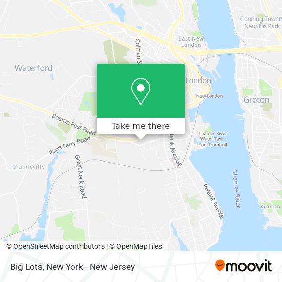¿Cómo llegar a Big Lots en Waterford en Tren o Autobús?