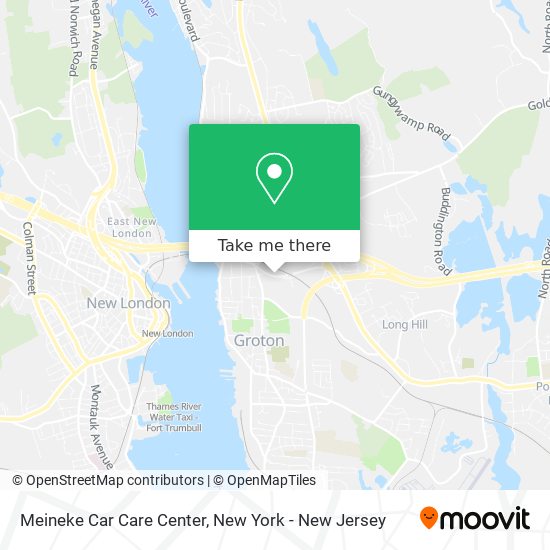 ¿Cómo llegar a Meineke Car Care Center en Groton en Tren o Autobús?