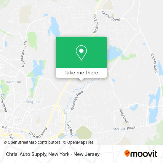 ¿Cómo llegar a Chris' Auto Supply en Wolcott en Autobús o Tren?