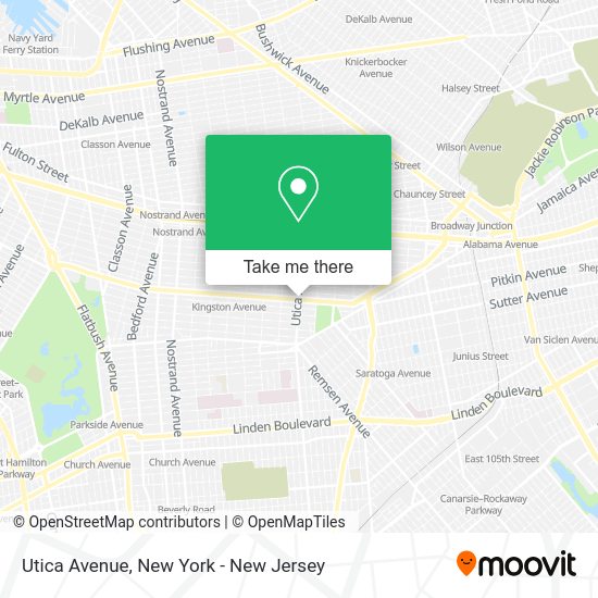 How to get to Utica Avenue in New York New Jersey by subway, bus or train?