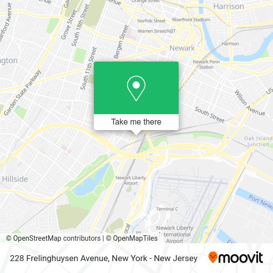 How to get to 228 Frelinghuysen Avenue in Newark, Nj by bus, train or