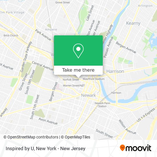 ¿Cómo llegar a Inspired by U en Newark, Nj en Autobús, Tren, Metro o