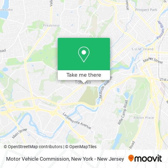 ¿Cómo llegar a Motor Vehicle Commission en Totowa, Nj en Autobús o Tren?