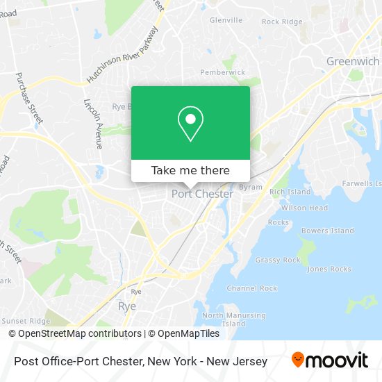 How to get to Post OfficePort Chester in Port Chester, Ny by Train or Bus?