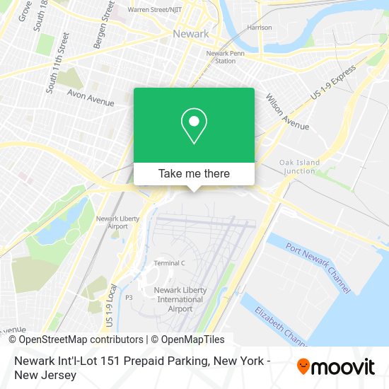How to get to Newark Int'lLot 151 Prepaid Parking in Newark, Nj by bus, train or subway?