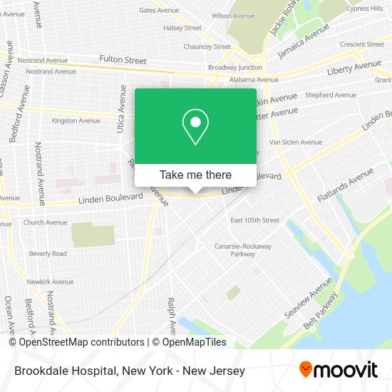 How to get to Brookdale Hospital in New York New Jersey by subway or bus?