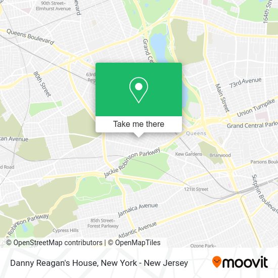 How to get to Danny Reagan's House in Queens by bus, subway or train?