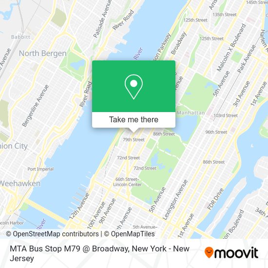 How to get to MTA Bus Stop M79 Broadway in Manhattan by subway, bus or train?