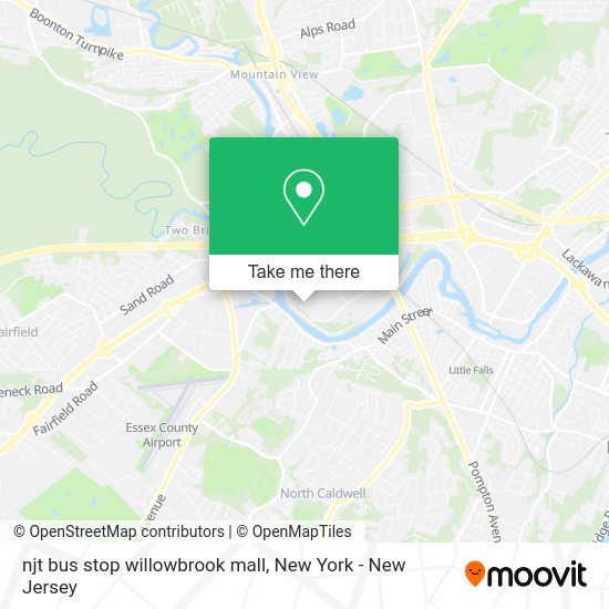 How to get to njt bus stop willowbrook mall in Wayne, Nj by bus or train?