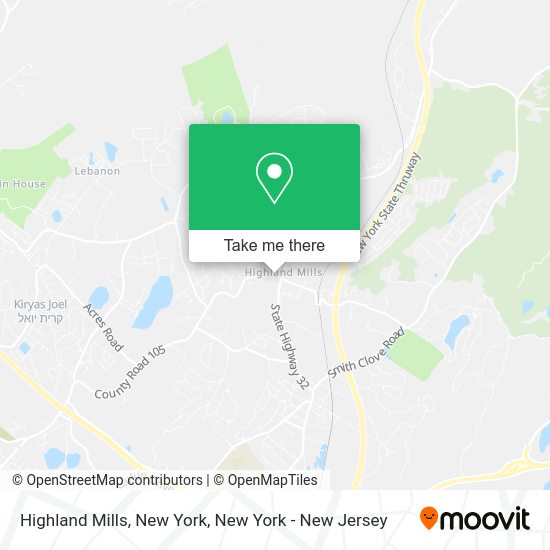 How to get to Highland Mills, New York in New York New Jersey by bus