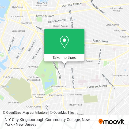 How to get to N Y City Kingsborough Community College in New York New