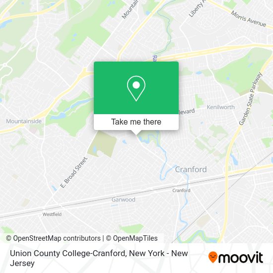 How to get to Union County CollegeCranford in Cranford, Nj by bus