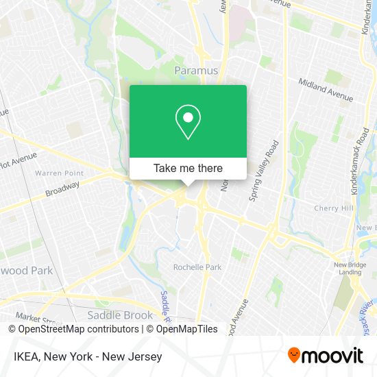 How to get to IKEA in Paramus, Nj by Bus or Subway?