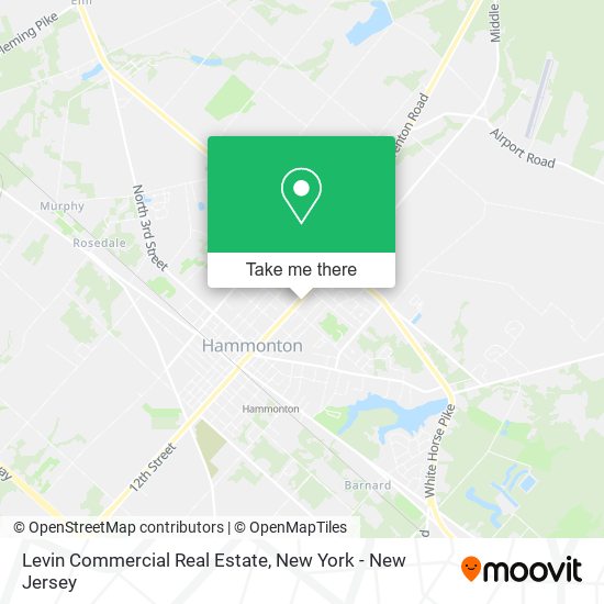 ¿Cómo llegar a Levin Commercial Real Estate en Hammonton, Nj en autobús