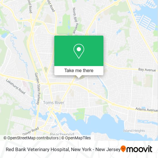 ¿Cómo llegar a Red Bank Veterinary Hospital en Toms River, Nj en