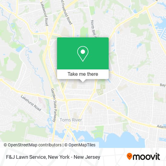 ¿Cómo llegar a F&J Lawn Service en Toms River, Nj en Autobús o Metro?