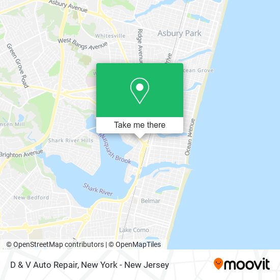 ¿Cómo llegar a D & V Auto Repair en Neptune City, Nj en tren, autobús o