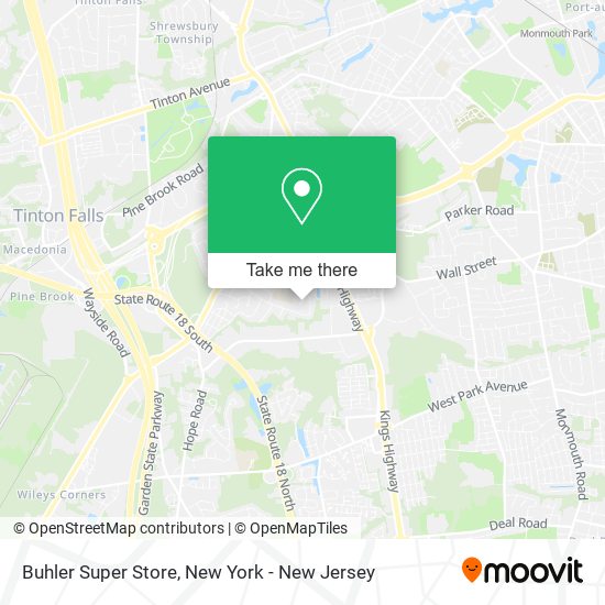 ¿Cómo llegar a Buhler Super Store en Eatontown, Nj en Autobús, Tren o