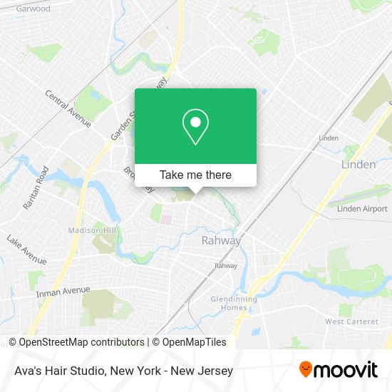 ¿Cómo llegar a Ava's Hair Studio en Rahway, Nj en Autobús, Tren o Metro?