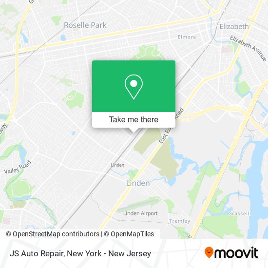 ¿Cómo llegar a JS Auto Repair en Linden, Nj en autobús, tren o metro?