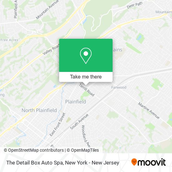 ¿Cómo llegar a The Detail Box Auto Spa en Scotch Plains, Nj en Autobús