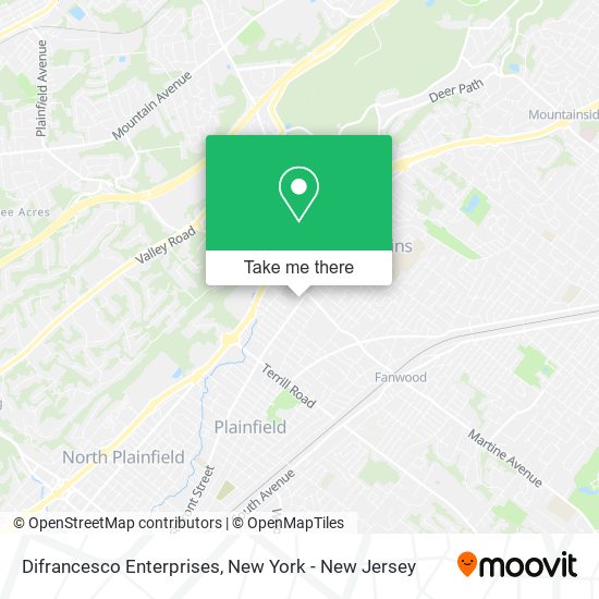 ¿Cómo llegar a Difrancesco Enterprises en Scotch Plains, Nj en Autobús