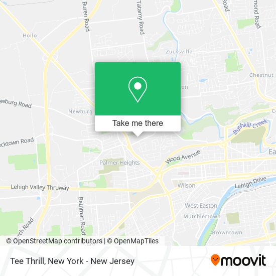 ¿Cómo llegar a Tee Thrill en New York New Jersey en Autobús o Tren?
