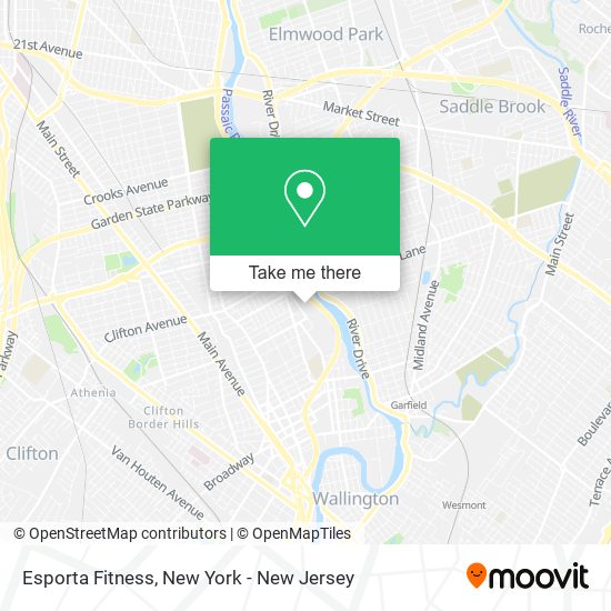 ¿Cómo llegar a Esporta Fitness en Clifton, Nj en Autobús o Metro?