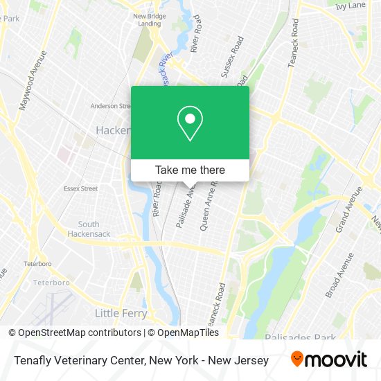 ¿Cómo llegar a Tenafly Veterinary Center en Bogota, Nj en Autobús