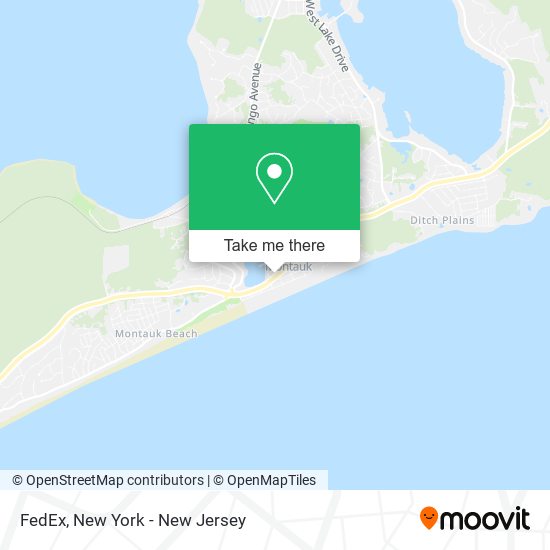 ¿Cómo llegar a FedEx en Montauk, Ny en Tren o Autobús?