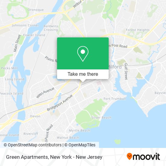 ¿Cómo llegar a Green Apartments en Milford, Ct en Autobús o Tren?