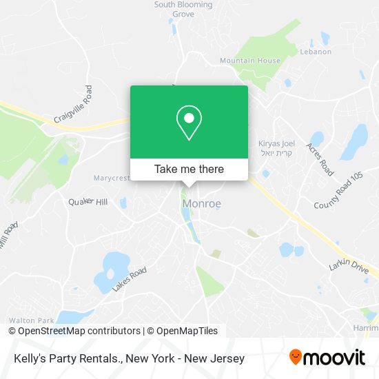 ¿Cómo llegar a Kelly's Party Rentals. en Monroe, Ny en autobús, metro o